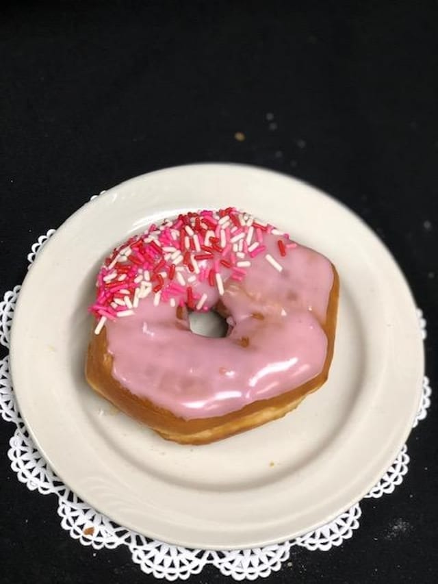 Strawberry Glazed Donut.